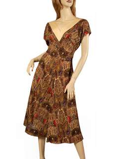 Vintage Wool Paisley Dress Claire Mccardell 1940S 38 Bust  