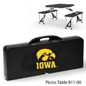 University of Iowa Digital Print Picnic Table Portable table with 4 