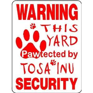TOSA INU Aluminum GUARD DOG Sign 3167