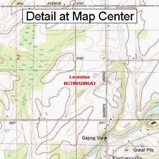  USGS Topographic Quadrangle Map   Leonidas, Michigan 