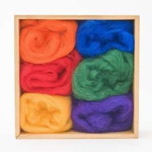  Wool Roving Rainbow Colors Toys & Games