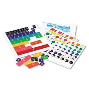  LRNLER0615   Rainbow Fraction Tiles with Tray Office 