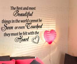 Vinyl Wall Sticker Decal Art Decor Quote Inspirational Lettering Feel 