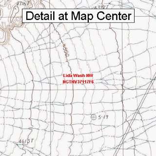  USGS Topographic Quadrangle Map   Lida Wash NW, Nevada 