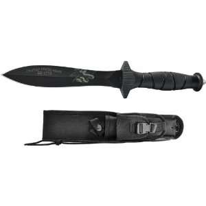 Army Combat Knife Fixed 5.7 Carbon Steel Double Edge Blade 