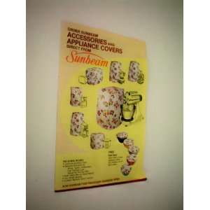  VINTAGE Sunbeam Order Form for Accessories and Appliance 