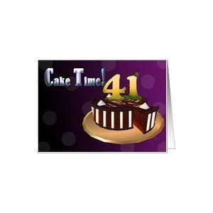 Chocolate Cake meringue stripes CAKE TIME Happy 41st Birthday choco 