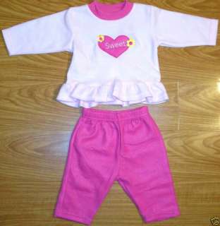 BABY GIRLS SWEET HEART CLOTHES,SIZE 0 3, 3 6, 6 9 Mo  
