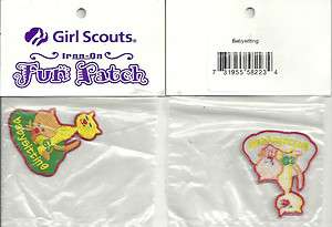 Girl Scout patch Babysitting cat/kitten new in package*  