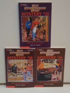 The Babysitters Club Mystery Books by Ann M. Martin, Lot of 3 Books 