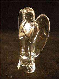BACCARAT France CRYSTAL Nativity 6 STANDING ANGEL Signed  