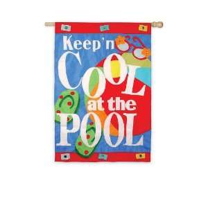  Cool At The Pool Banner Patio, Lawn & Garden