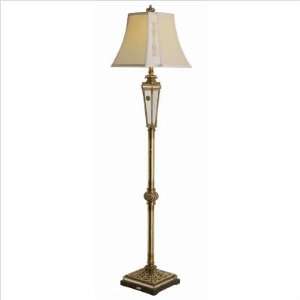  Bel Air by Trans RTL 76013 Shaded Floor Lamp, Chateau Gold 