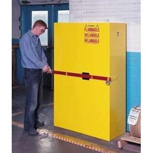  Justrite Yellow High Security Cabinet   45 Gallon   Manual 