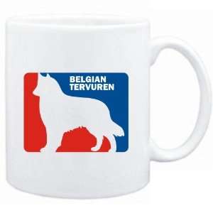    Mug White  Belgian Tervuren Sports Logo  Dogs