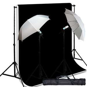   White Photographic 5x10ft Muslin Backdrop Support Stand Light Lighting
