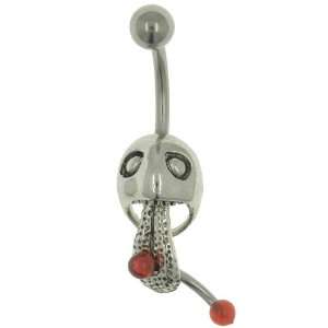   Belly Navel Ring Skull Tongue Piercing Body Jewelry Pugster Jewelry