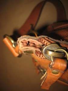   Leather Front Pocket Satchel Field Bag Cross Body Saddle Purse Boho