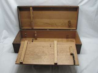   STANLEY OAK FINGER JOINTED WOODEN TOOL BOX WOOD TOOLBOX CASE B  