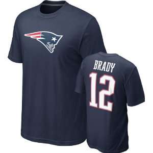  Tom Brady #12 Navy Nike New England Patriots Name & Number 