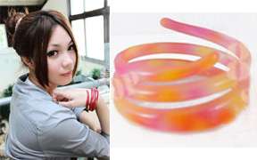 Magic Hair Donut Ball Twist Ring Bracelet Gummy Color  