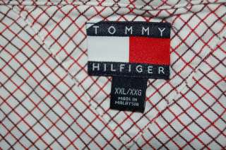 TOMMY HILFIGER LONG SLEEVE RED COTTON SHIRT MENS 2XL  