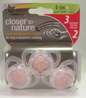 Tommee Tippee Closer To Nature Pure Soother 0 3m  