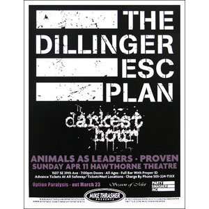   Escape Plan   Posters   Limited Concert Promo