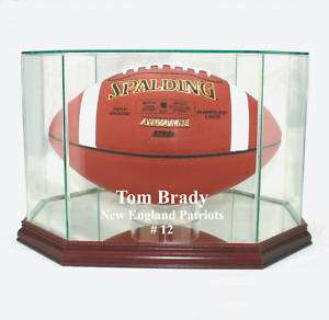 Tom Brady NE Patriots F/S Football Display Case UV  