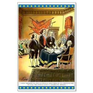  Constitution Moron Poster Humor Large Poster by  