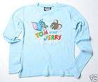 Junk Food Tom and Jerry Thermal Tee (M) Blue