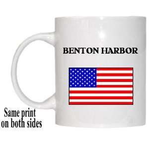  US Flag   Benton Harbor, Michigan (MI) Mug Everything 