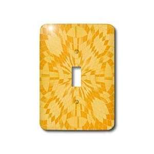 Patricia Sanders Creations   Orange Firework Abstract   Light Switch 