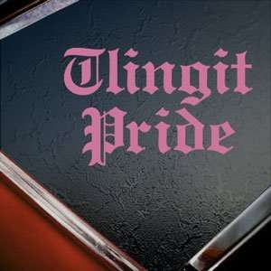  Tlingit Pride Pink Decal Car Truck Bumper Window Pink 