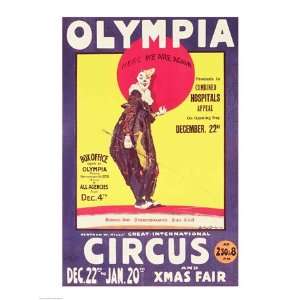  Bertram Mills circus poster, 1922   Poster by Dudley 
