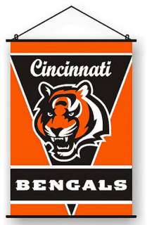 Cincinnati Bengals 28x40 Satin Polyester Wall Banner n  