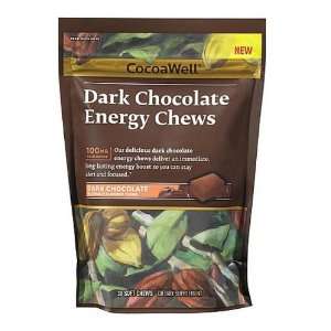  CocoaWell   Dark Chocolate Energy Chews 100 mg Chocoamine 