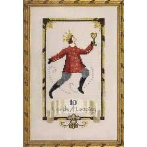  Ten Lords a Leaping, Cross Stitch from Nora Corbett Arts 