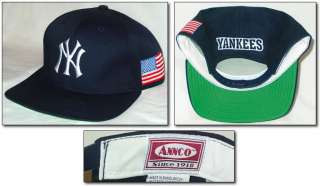 Vtg ANNCO Snapback Hat NEW YORK YANKEES NY starter jacket jersey 
