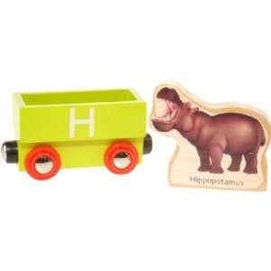 Wooden Alphabet Train  H (Hippo) Toys & Games