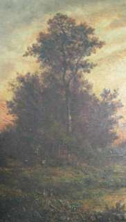   Rousseau Original Oil Painting French Barbizon School Landscape Signed