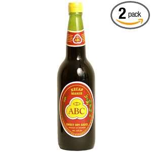 ABC Indonesian Sweet Soy Sauce, 21.1 Ounce Bottle (Pack of 2)