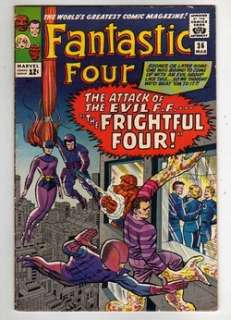 Silver KEY Marvel 1965 FANTASTIC FOUR 4 #36 1st FRIGHTFUL 4 MEDUSA 