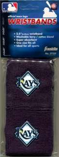 Tampa Bay Rays Team Logo Wristbands Sweatbands  