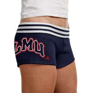   adidas Loyola Marymount Lions Ladies Navy Blue Cheeky Rollover Shorts