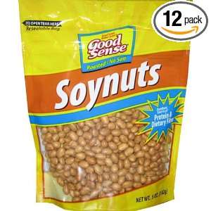 Good Sense Soynuts, No Salt, 5 Ounce (Pack of 12)  Grocery 