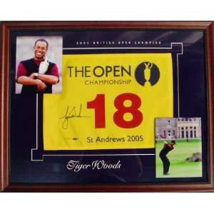  Tiger Woods  2005 St Andrews British Open  Framed 