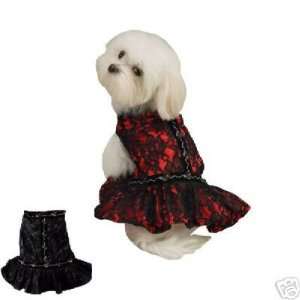   Zack & Zoey Lace Flamenco Dog Dress BLACK EX LARGE