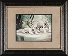 white tiger cubs charles frace framed print jungle 