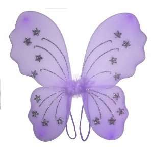  Purple Star Nylon Butterfly Wings Dress Up Fairy Fairies 
